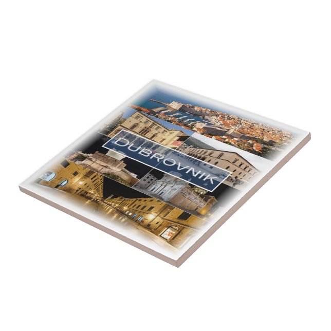 Azulejo De Cerâmica zHR003 DUBROVNIK, Croácia, (Lateral)