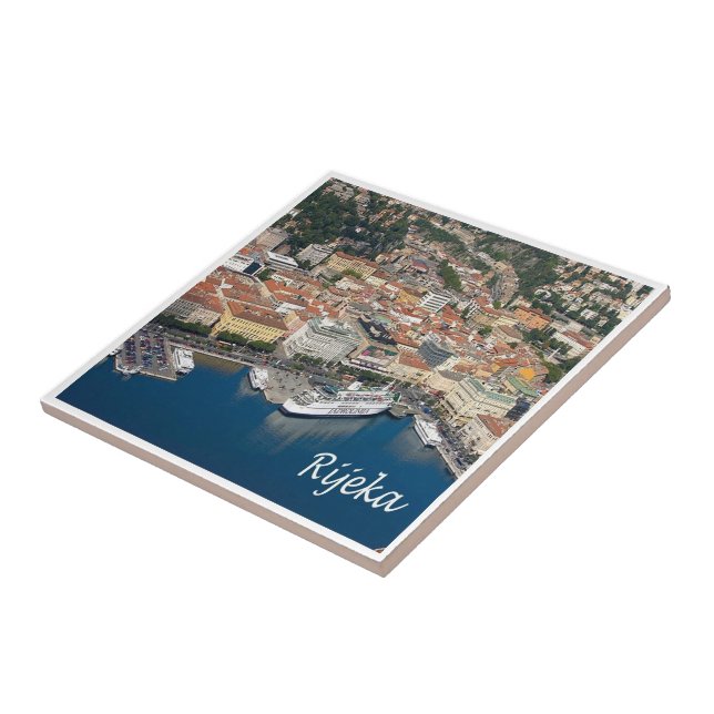 Azulejo De Cerâmica zHR005 RIJEKA Croácia, (Lateral)