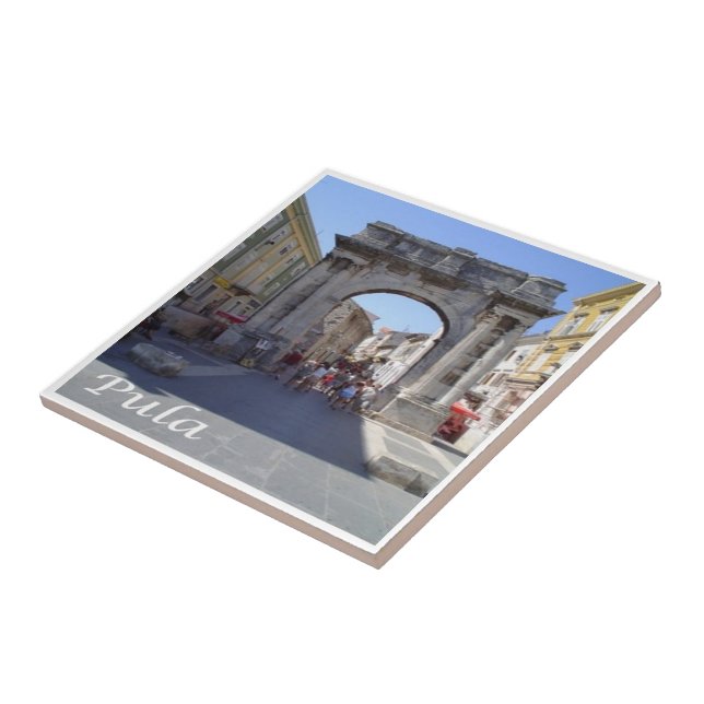 Azulejo De Cerâmica zHR007 PULA, Croácia, (Lateral)