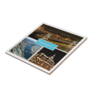 Azulejo De Cerâmica zHU003 BUDAPEST Hungria,