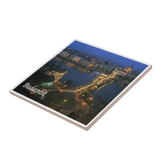 Azulejo De Cerâmica zHU008 BUDAPEST, Hungria, Budapeste, (Lateral)