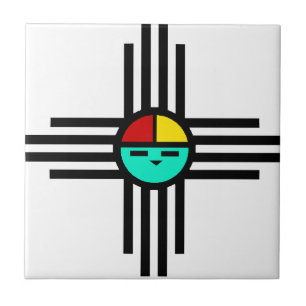Azulejo De Cerâmica Zia Sun Deus