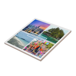 Azulejo De Cerâmica zID004 JAKARTA, Ilha Macan, Ilha Sepa,