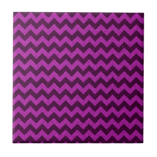 Azulejo De Cerâmica Zig Zag Roxo