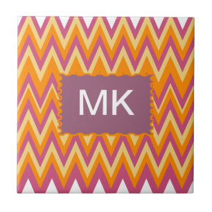 Azulejo De Cerâmica Ziguezague tribal asteca