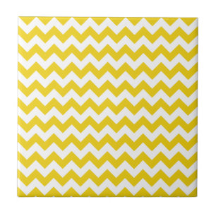 Azulejo De Cerâmica Zigzag Amarelo, Chevron Amarelo, Padrão Geométrico