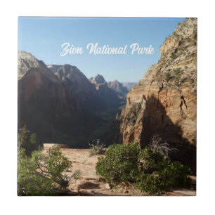 Azulejo De Cerâmica Zion a partir da Trilha Angels Landing Parque Naci