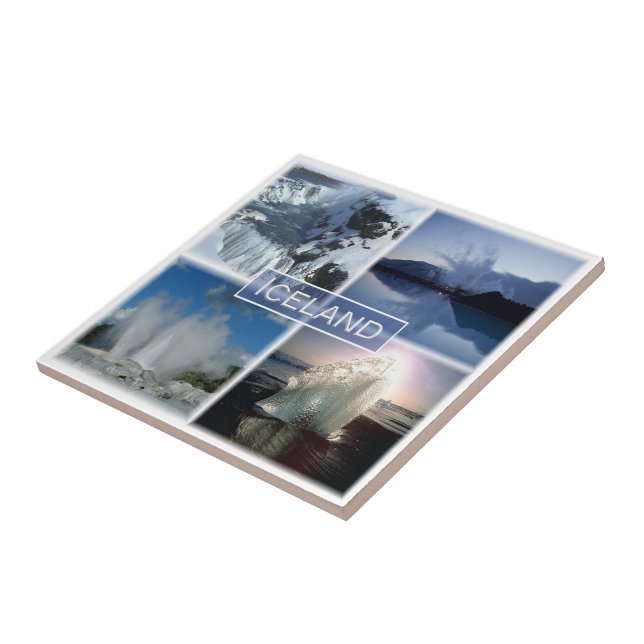 Azulejo De Cerâmica zIS001 Islândia (Lateral)