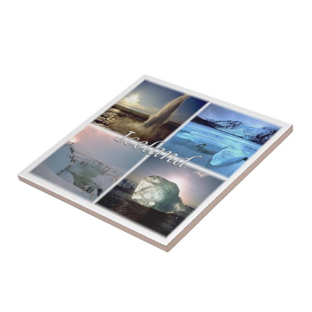 Azulejo De Cerâmica zIS002 ISLÂNDIA, (Lateral)