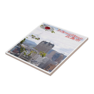 Azulejo De Cerâmica zJP010 HIROSCHIMA panorama, Japão, Ásia,