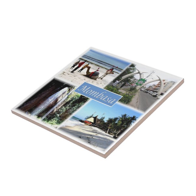 Azulejo De Cerâmica zKE030 MOMBASA, Mosaico, Quénia, África (Lateral)