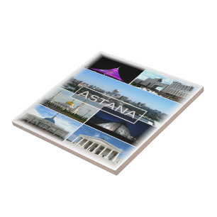 Azulejo De Cerâmica zKZ004 mosaico de ASTANA, Cazaquistão, Ásia,