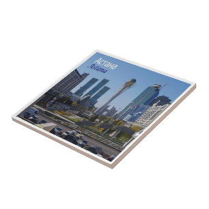Azulejo De Cerâmica ZKZ009 ASTANA panorama, Cazaquistão, Ásia,