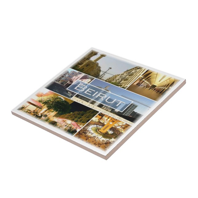 Azulejo De Cerâmica zLB003 BEIRUT, Líbano, Ásia. (Lateral)