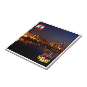 Azulejo De Cerâmica zLB009 BEIRUT, Líbano, Ásia