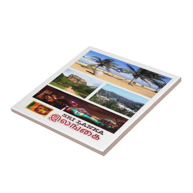 Azulejo De Cerâmica zLK009 SRI LANKA potpourri, Ásia, (Lateral)