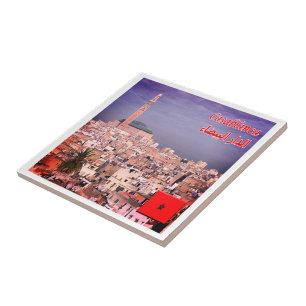 Azulejo De Cerâmica zMA005 CASABLANCA, Marrocos, África,