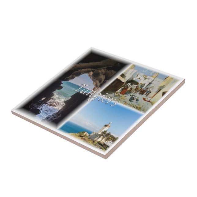 Azulejo De Cerâmica zMA013 TANGIERS, Mosaico, Marrocos, África, (Lateral)