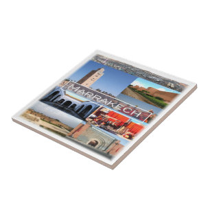 Azulejo De Cerâmica zMA015 MARRAKECH, Marrocos, África,