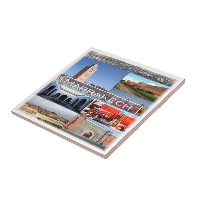 Azulejo De Cerâmica zMA015 MARRAKECH, Marrocos, África, (Lateral)