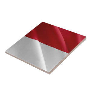 Azulejo De Cerâmica zMC002 MONEGASQUE wavig FLAG, Principado de Mônaco