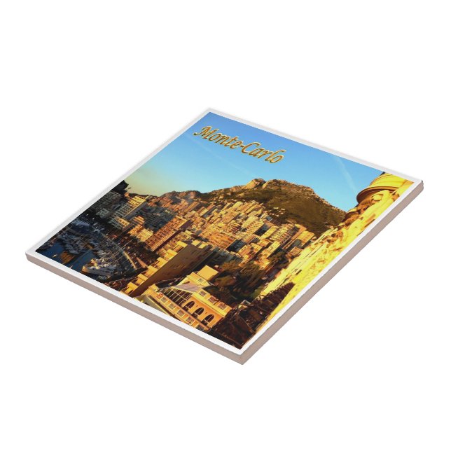 Azulejo De Cerâmica zMC015 MONTE CARLO, Mônaco, (Lateral)