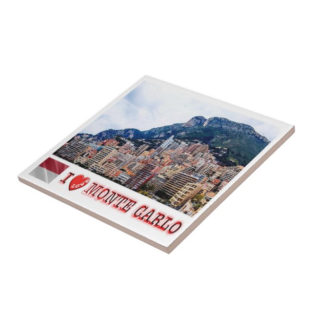 Azulejo De Cerâmica zMC019 MONTE CARLO, Mônaco, (Lateral)