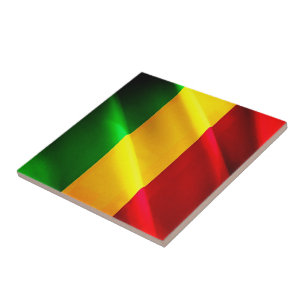 Azulejo De Cerâmica zML002 MALI, Bandeira de acendimento, África,