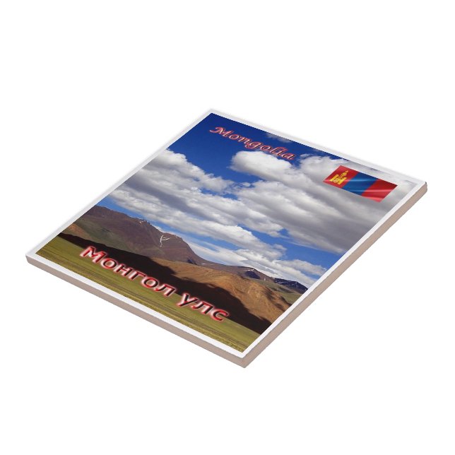 Azulejo De Cerâmica ZMN006 MONGOLIA — paisagem, Ásia; (Lateral)