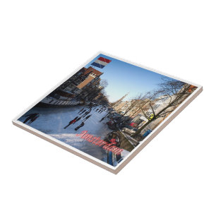 Azulejo De Cerâmica zNL007 AMSTERDAM panorama, Países Baixos,