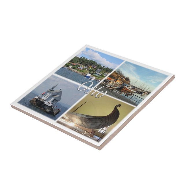 Azulejo De Cerâmica zNO013 OSLO, Noruega, Europa, (Lateral)