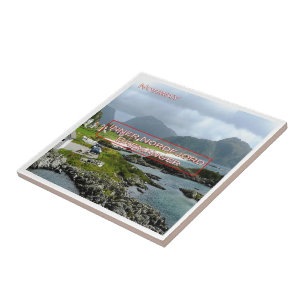 Azulejo De Cerâmica zNO111 INNER NORDFJORD BREMANGER, Noruega,