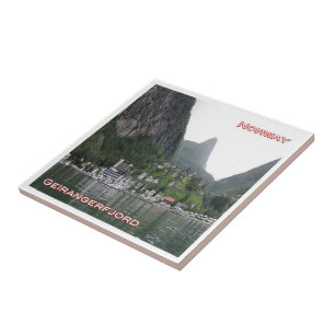 Azulejo De Cerâmica zNO120 GEIRANGERFJORD panorama, Noruega,