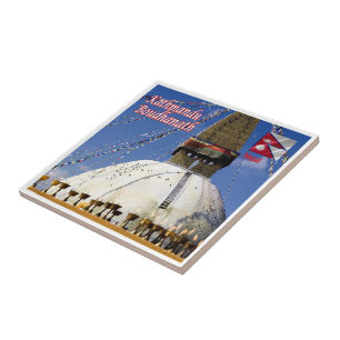 Azulejo De Cerâmica zNP005 Boudhanath KATHMANDU Nepal, Ásia,