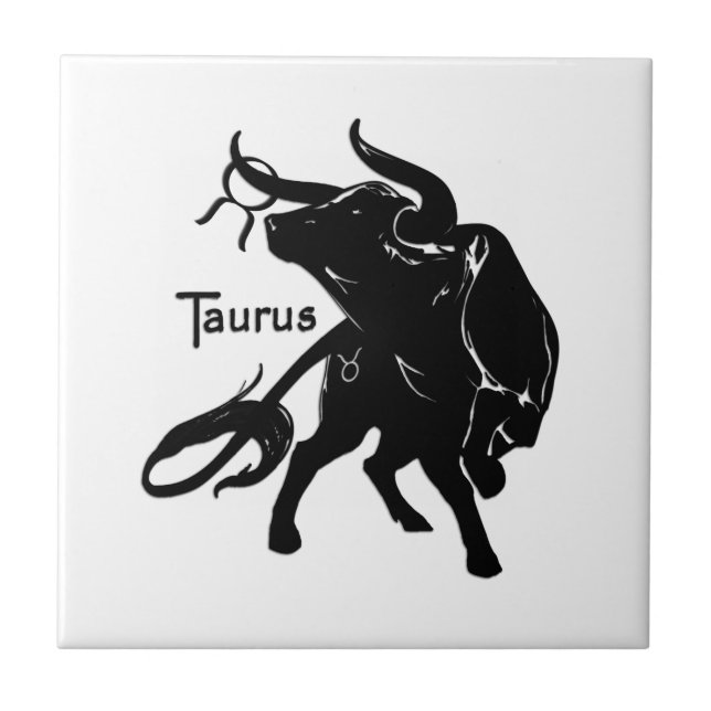 Azulejo De Cerâmica Zodiac Taurus (Frente)