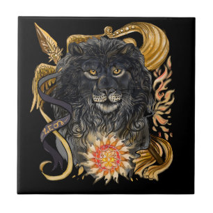 Azulejo De Cerâmica Zodíaco de Leo