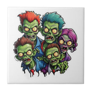 Azulejo De Cerâmica Zombie Apocalypse