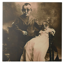 Azulejo De Cerâmica Zombie Siblings