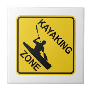 Azulejo De Cerâmica Zona Kayaking