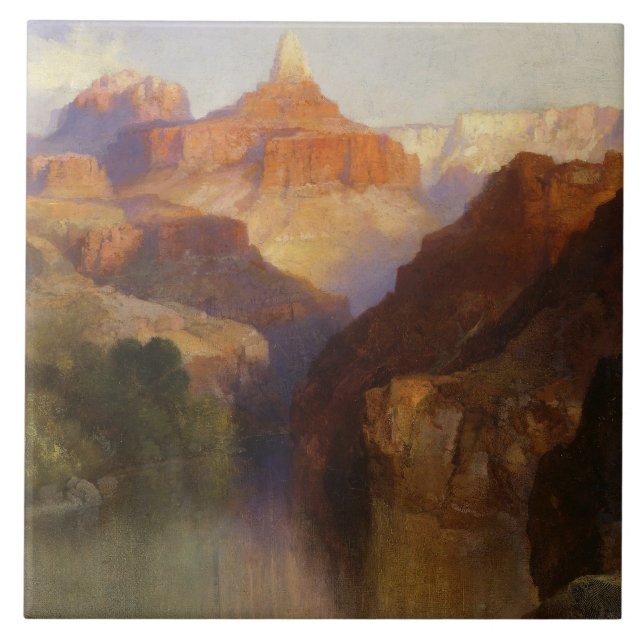 Azulejo De Cerâmica Zoraster Peak (Grand Canyon na Arizona, EUA) (Frente)