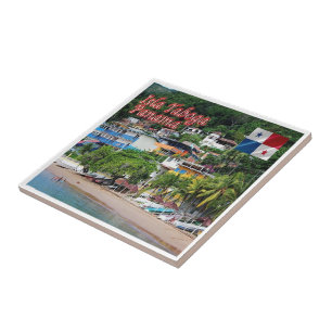 Azulejo De Cerâmica zPA007 PANAMA, ilha de Taboga, América,