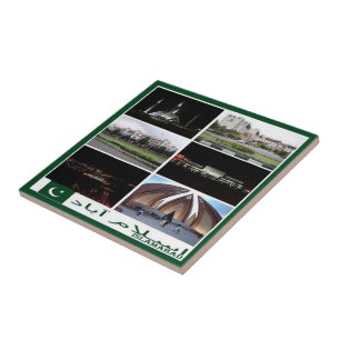 Azulejo De Cerâmica zPK003 collage of ISLAMABAD, Pakistan Asia,