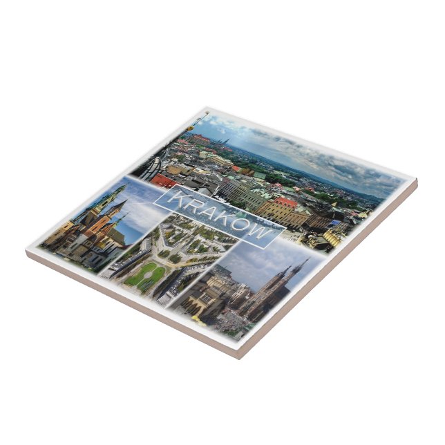 Azulejo De Cerâmica zPL003 KRAKOW, Polônia, Europa, (Lateral)