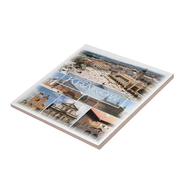 Azulejo De Cerâmica zPL004 KRAKOW, Polônia, Europa, (Lateral)