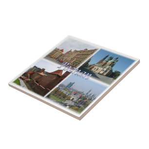 Azulejo De Cerâmica zPL008 POZNAN , Polônia, Europa,