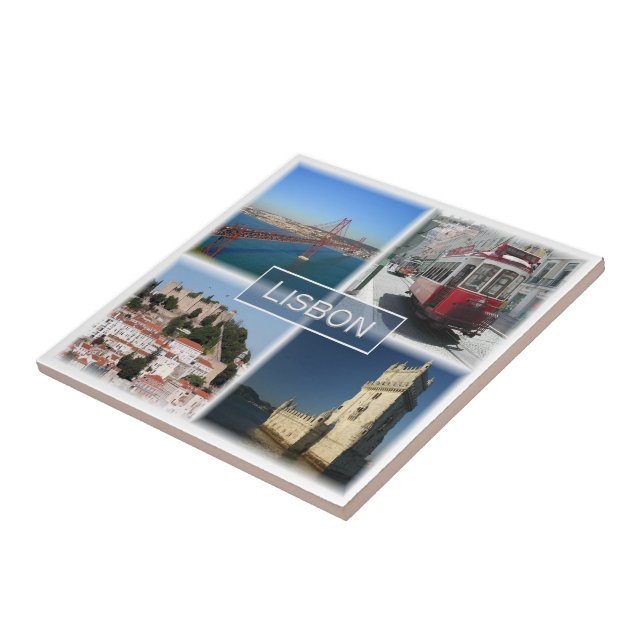 Azulejo De Cerâmica zPT007 LISBOA, Portugal, Europa, (Lateral)