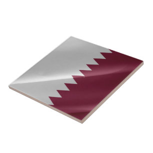Azulejo De Cerâmica zQA002 acenando Qatari FLAG Qatar,