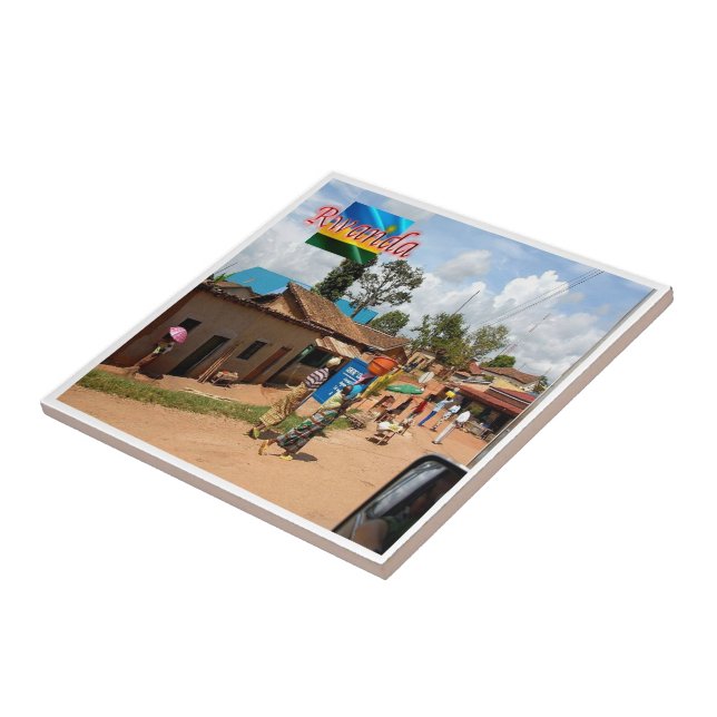 Azulejo De Cerâmica zRW009 RWANDA, Kigali, Butare, África, (Lateral)