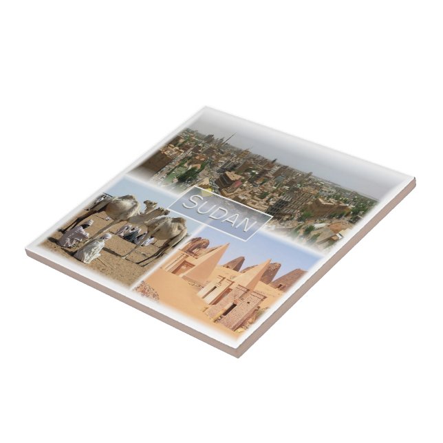 Azulejo De Cerâmica zSD008 KHARTOUM, Mosaico, Sudão, África, (Lateral)