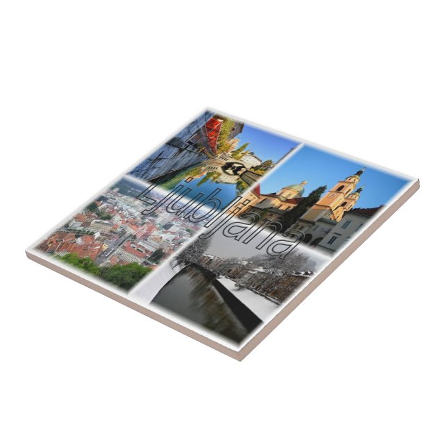 Azulejo De Cerâmica zSI016 LJUBLJANA, Eslovênia, Europa (Lateral)